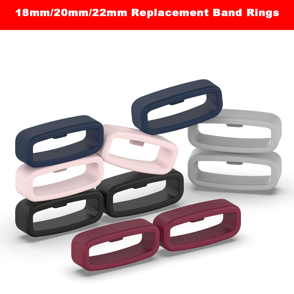 Silicone Watch Band 22Mm - 18 20 22mm Horlogeband Ring Rubber