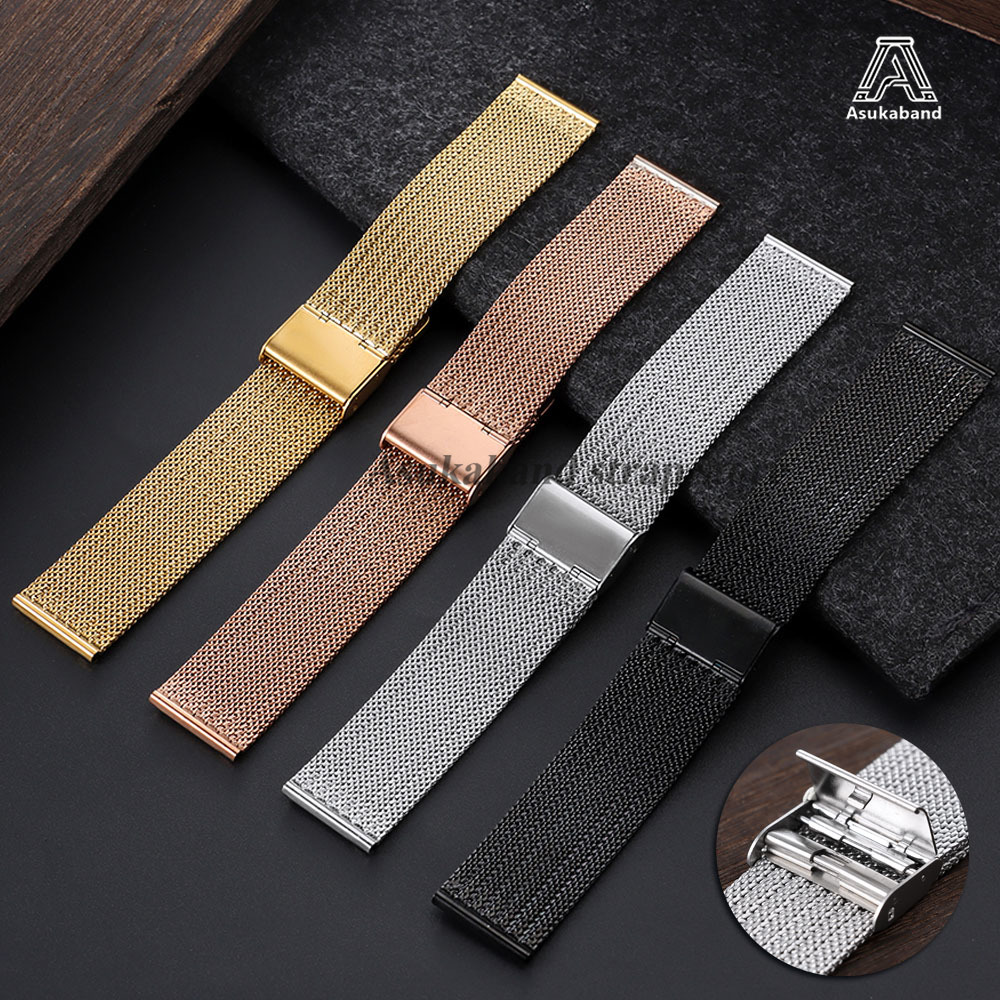 Mesh Strap Metal - 0.6 Mesh Milanese RVS horlogeband 18mm