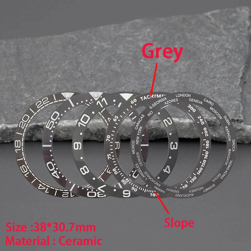 Omega Watch Seamaster - 38*30.7mm Imitatie Meteorietgrijs Keramische Bezel Insert