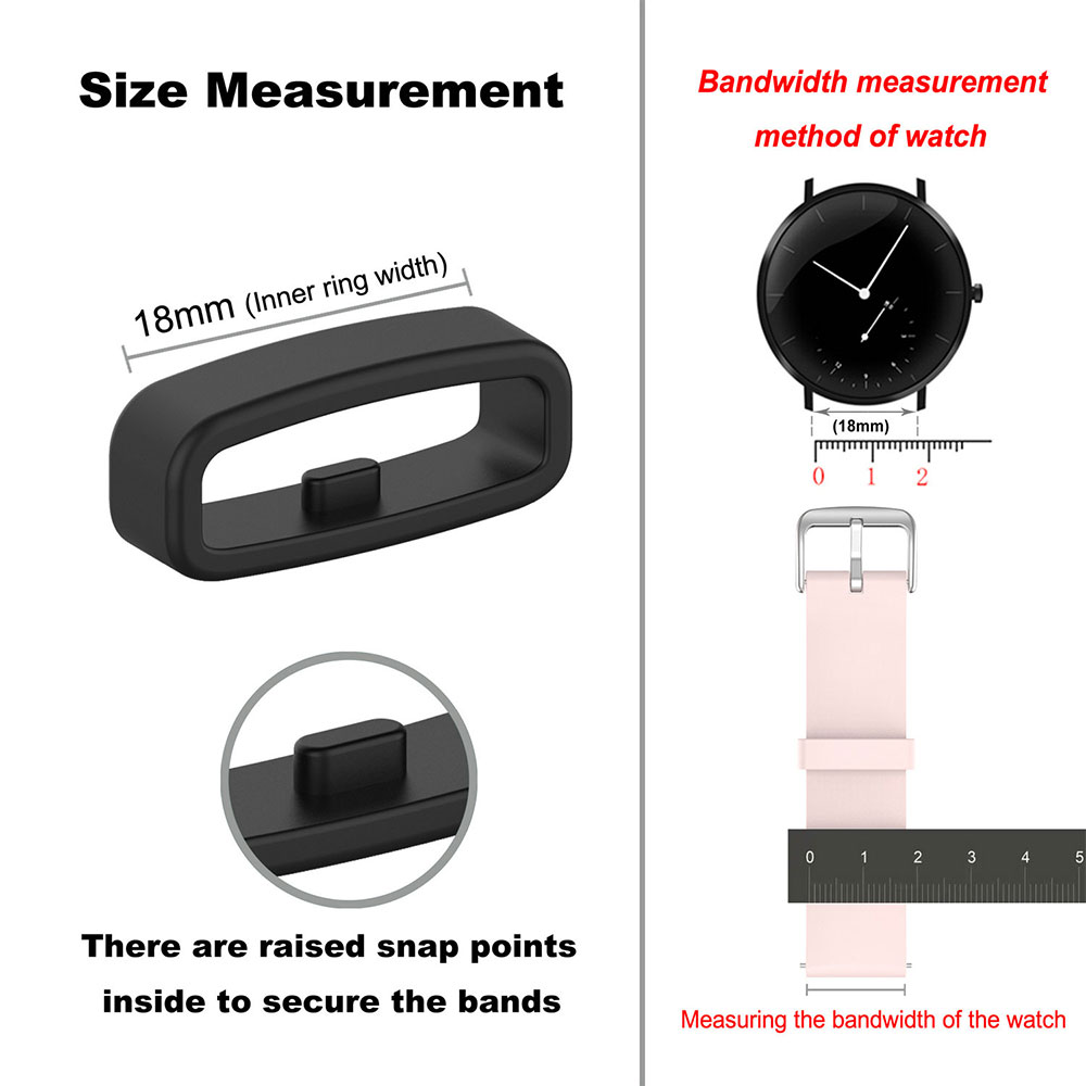 18 20 22mm Horlogeband Ring Ru - Silicone Watch Band 22Mm recensie en prijs