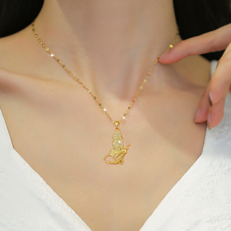 Modieuze luxe vlinderhanger ke - Butterfly Clasp Deployant recensie en prijs
