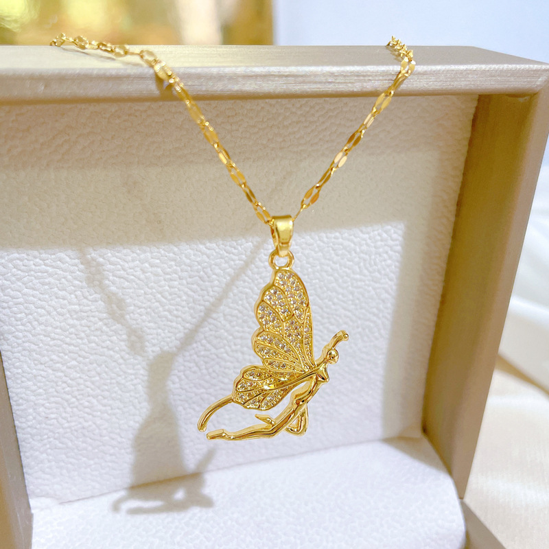 Modieuze luxe vlinderhanger ke - Butterfly Clasp Deployant recensie en prijs