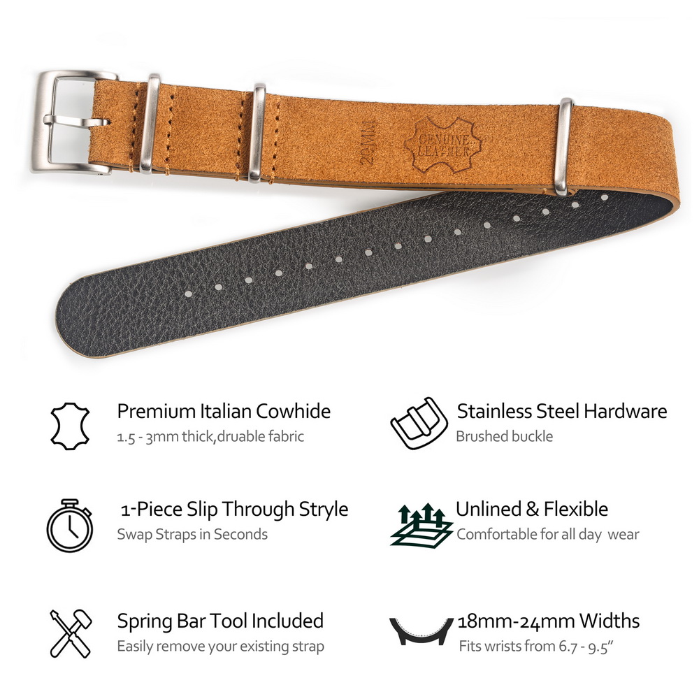 Hemsut Echt Lederen Horloge Ba - Tropic Strap Vintage recensie en prijs