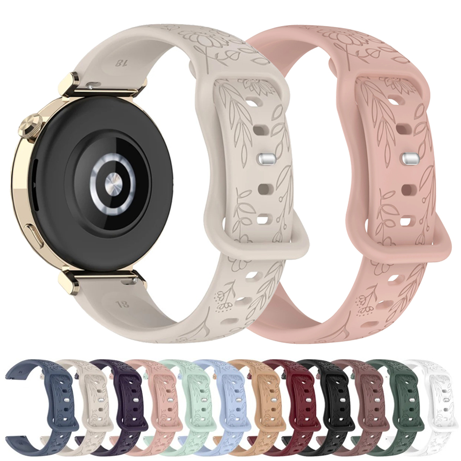 20 22mm 3D Bloemen Siliconen B - Silicone Watch Band 22Mm recensie en prijs