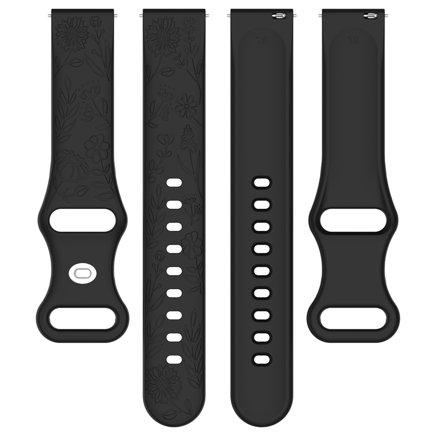 20 22mm 3D Bloemen Siliconen B - Silicone Watch Band 22Mm recensie en prijs