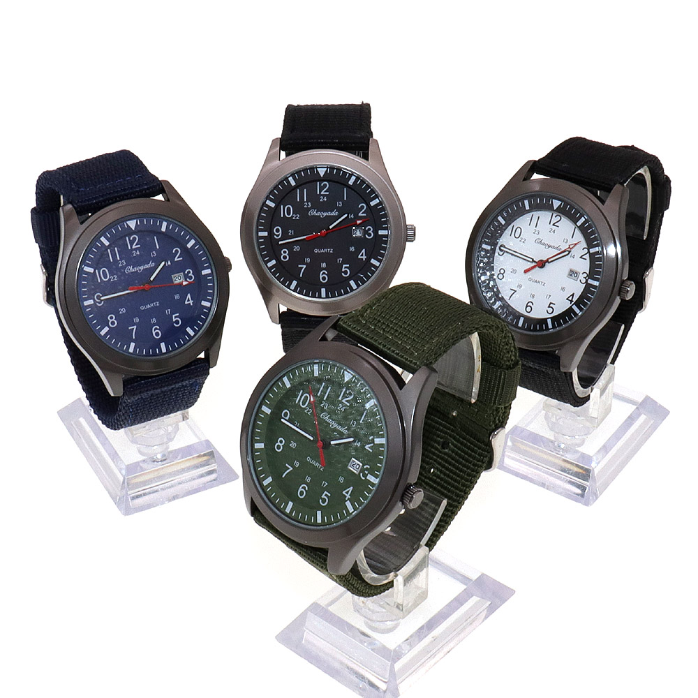 Luxe herenhorloge met quartz u - Canvas Strap Watch recensie en prijs