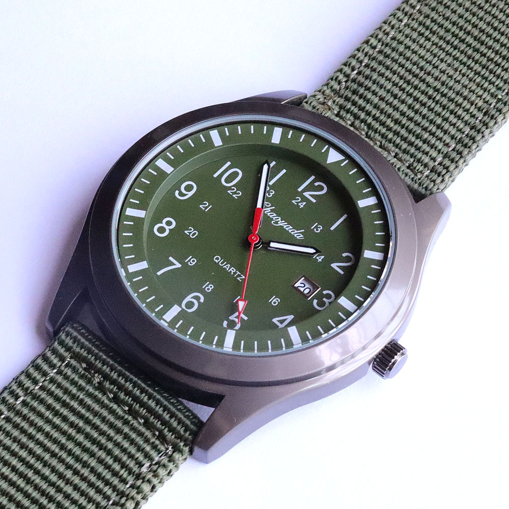 Luxe herenhorloge met quartz u - Canvas Strap Watch recensie en prijs