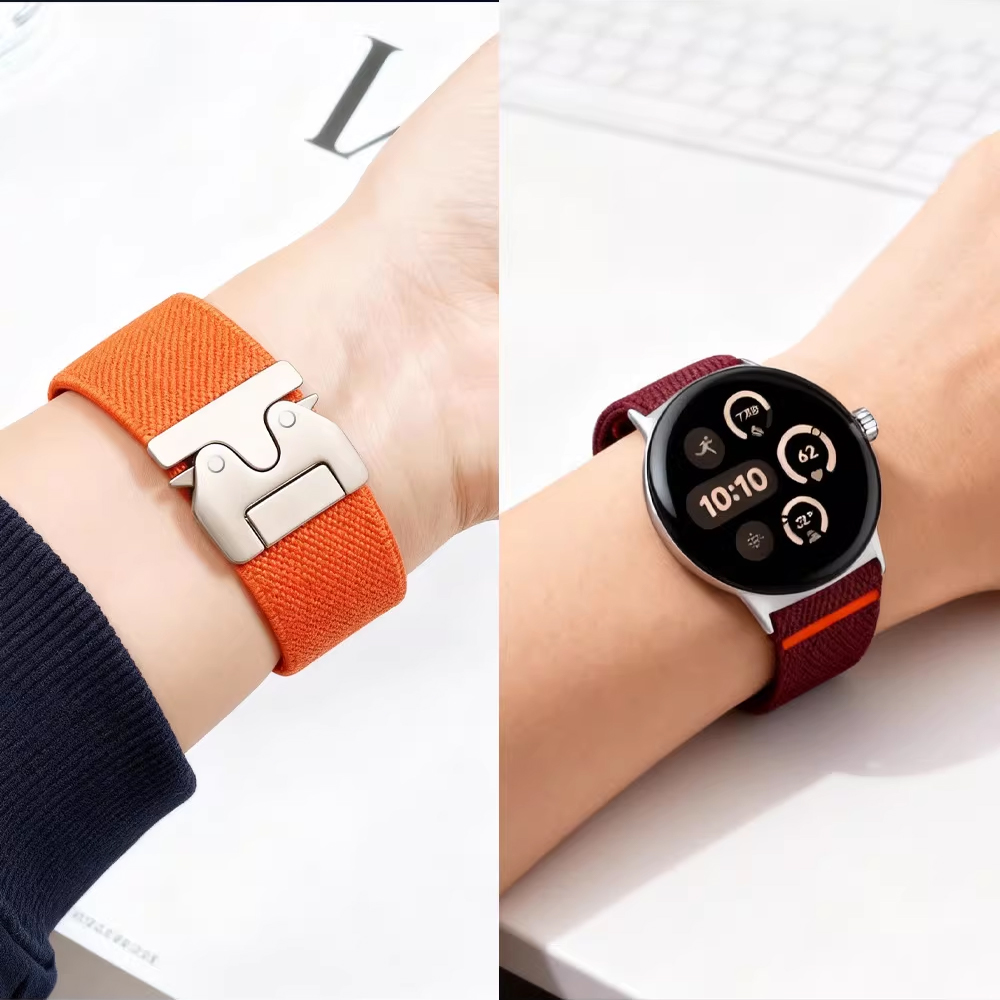 Band Voor Google Pixel Horloge - Parachute Strap Elastic recensie en prijs