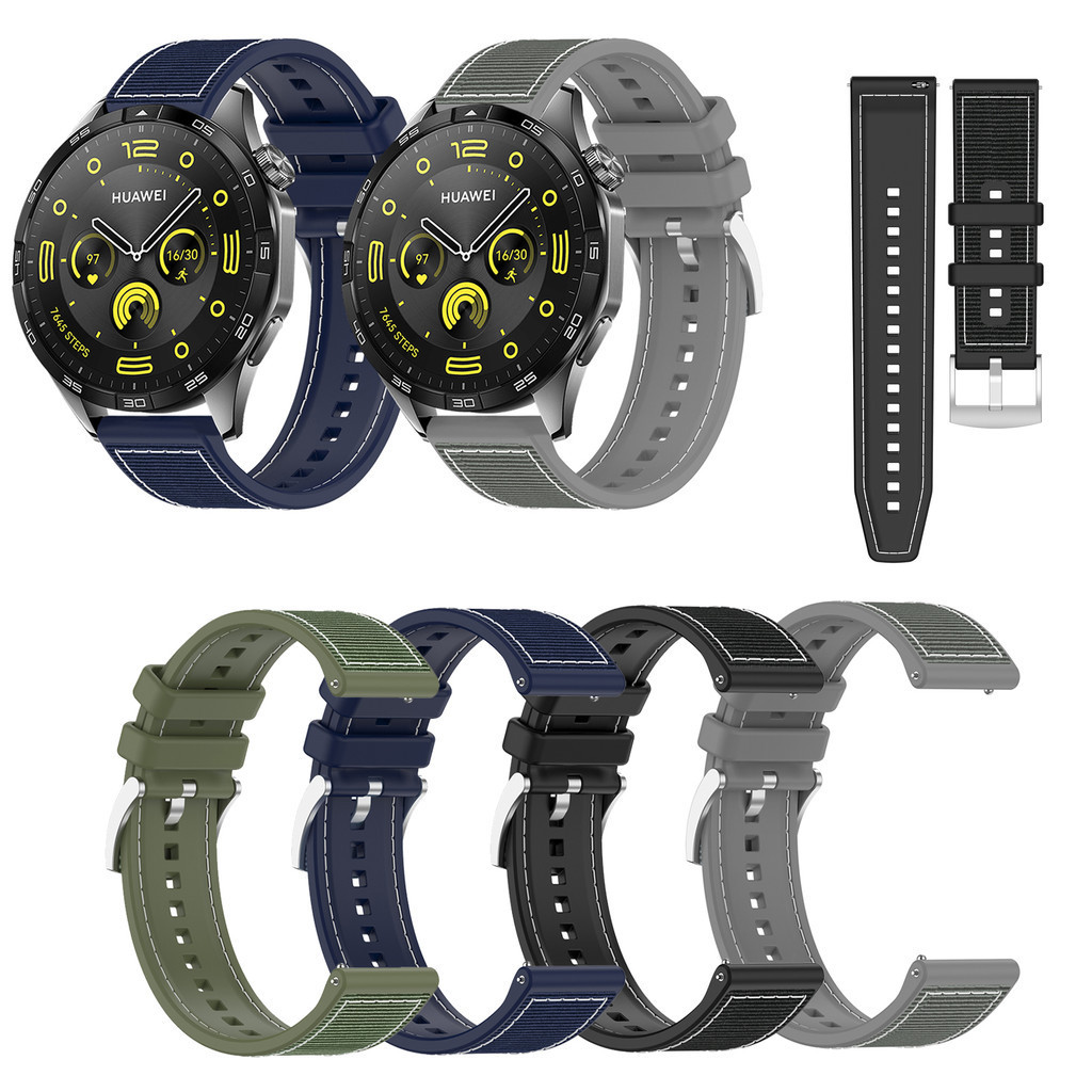 22Mm Geweven Nylon + Siliconen - Silicone Watch Band 22Mm recensie en prijs