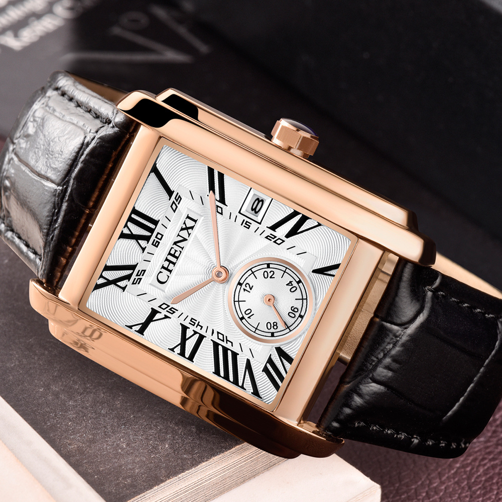 CHENXI 8216 Mode Klassieke Vie - Leather Watch Band Men recensie en prijs
