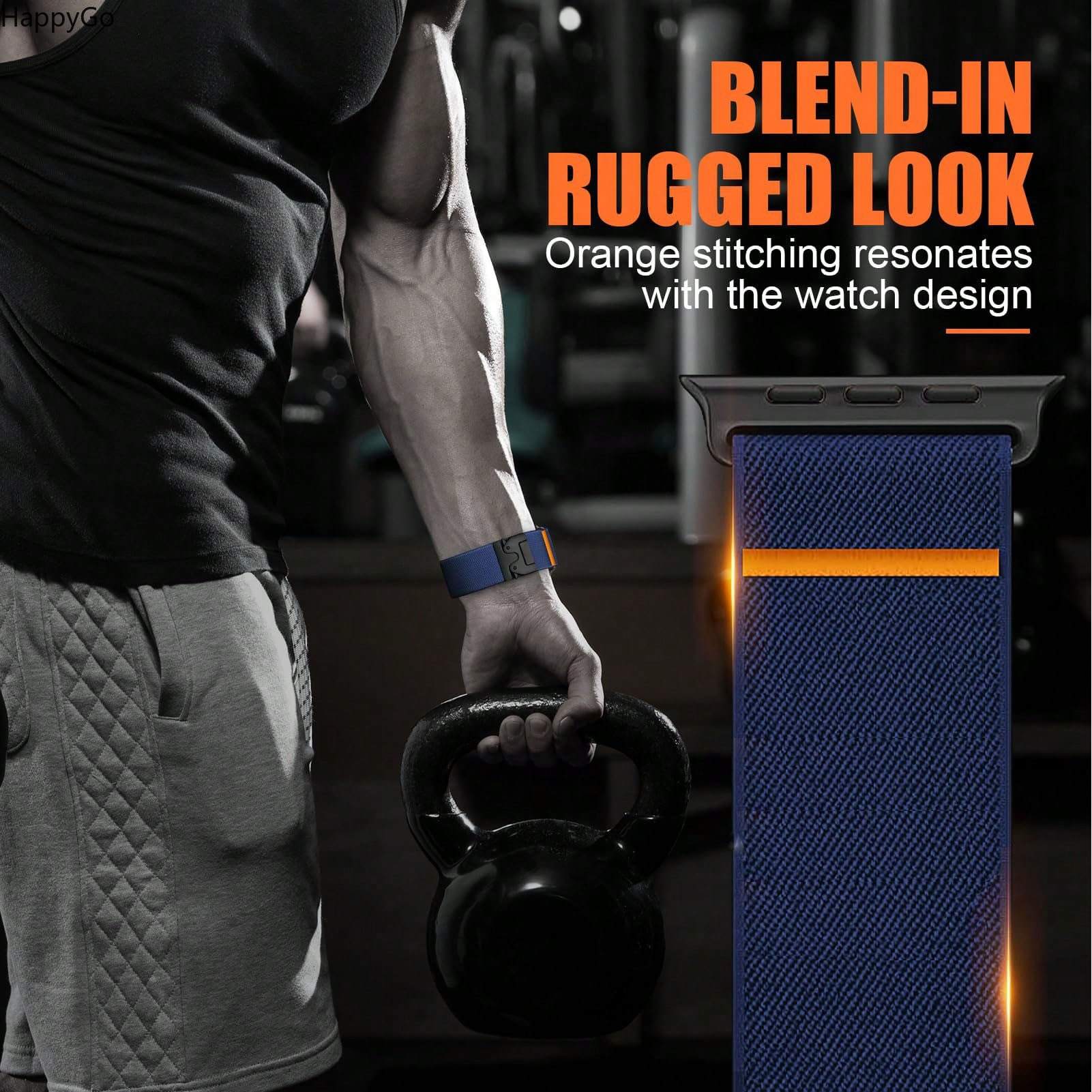 Brede rekbare nylon polsband m - Parachute Strap Elastic recensie en prijs